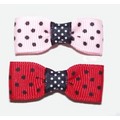 Double Polka Dot Bow Elastics: Dogs Shampoos and Grooming 