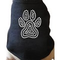 Paw Print Rhinestone Big Dog T-shirt: Dogs Pet Apparel Coats 