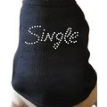 Single Rhinestone Dog T-shirt: Dogs Pet Apparel 