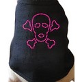 Skull & Crossbones (empty) Rhinestone Dog Tank: Dogs Holiday Merchandise 