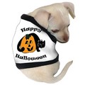 Happy Halloween Cat on Pumpkin Dog Tank: Dogs Pet Apparel 