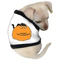 Halloween Cat on Pumpkin Dog Tank: Dogs Pet Apparel 