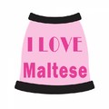 I Love Maltese: Dogs Pet Apparel Tanks 