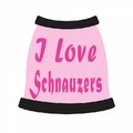 I Love Schnauzers: Dogs Pet Apparel T-shirts 