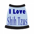 I Love Shih Tzus: Dogs Pet Apparel T-shirts 