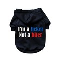 I'm A Licker Not A Biter- Dog Hoodie: Dogs Pet Apparel Sweatshirts 