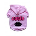 Cutie Pie- Dog Hoodie: Dogs Pet Apparel T-shirts 