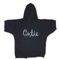 Rhinestone Doggie Hoodies - Cutie: Dogs Pet Apparel Coats 