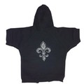 Rhinestone Doggie Hoodies - Fleur de Lis: Dogs Pet Apparel T-shirts 