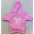 Rhinestone Doggie Hoodies - Mommy's Girl: Dogs Pet Apparel Coats 