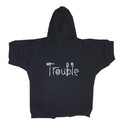 Rhinestone Doggie Hoodies - Trouble: Dogs Pet Apparel T-shirts 