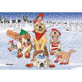 Holiday on Ice<br>Item number: C521: Dogs Holiday Merchandise Holiday Greeting Cards 