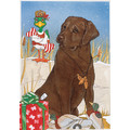 Lab Chocolate<br>Item number: C923: Dogs Gift Products Greeting Cards 