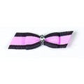 Brown/Pink Stripe Barrette<br>Item number: 01053610