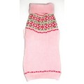 Pink Fair Isle Sweater: Dogs Pet Apparel 