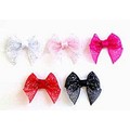 Glitter Bows Elastics: Pet Boutique Products