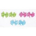 Fishtail Polka Dot Bows Elastics: Made in the USA