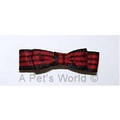 Black/Red Small Double Gingham Flat Bow Barrettes<br>Item number: 10052899