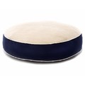 Sherpa Round Ecru Piping Bed: Pet Boutique Products