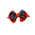 Halloween Knot Bow Barrette<br>Item number: 10058107: Made in the USA