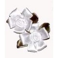 White Wedding Petal Flower Double Elastics<br>Item number: 01041601: Made in the USA