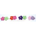 Chenille Flower Barrette: Made in the USA