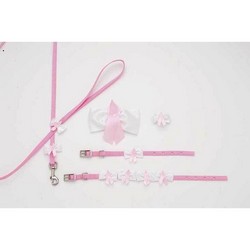 Embellished Breast Cancer Ribbon - Leash